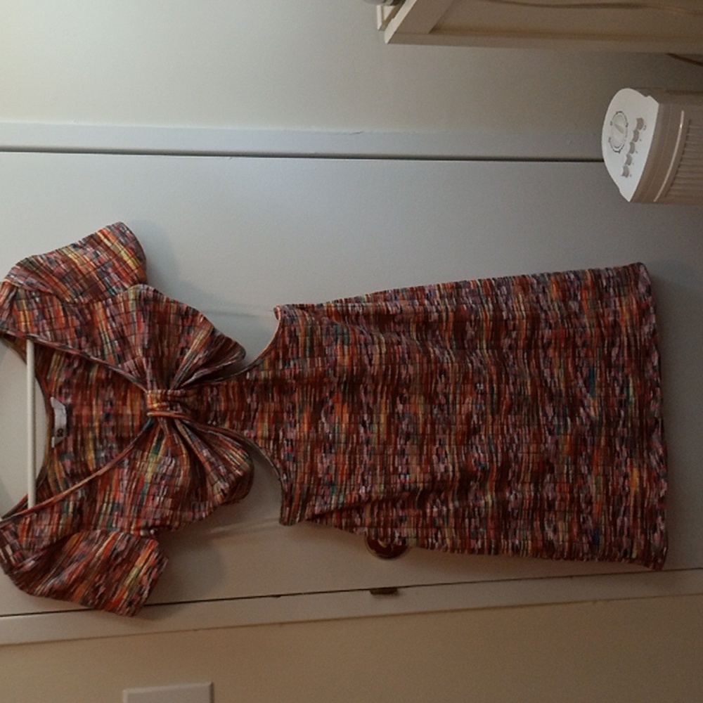 2/$35 SO Spacedye Cut-Out Dress Size XL